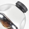 Ripoll Deckenleuchte Glas 30 cm Chrom, Klar, Rauchfarben, 1-flammig