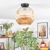 Ripoll Deckenleuchte Glas 30 cm Bernsteinfarben, 1-flammig