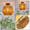 Ripoll Deckenleuchte Glas 30 cm Gold, 1-flammig