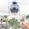 Koyoto Deckenleuchte Glas 30 cm Blau, 1-flammig