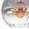 Koyoto Deckenleuchte Glas 30 cm Klar, Rauchfarben, 1-flammig