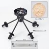 Basto Deckenleuchte 15 cm Naturfarben, 5-flammig