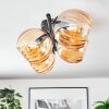 Koyoto Deckenleuchte Glas 15 cm Bernsteinfarben, 4-flammig