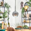 Koyoto Hängeleuchte Glas 20 cm Klar, Rauchfarben, 1-flammig