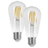 LED E27 2er Set 6 Watt 3000 Kelvin 800 Lumen