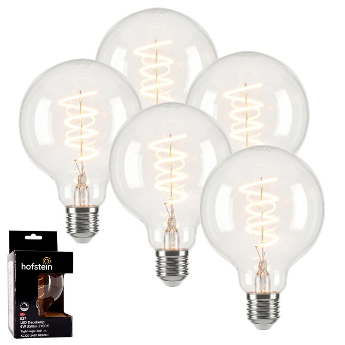 LED E27 5er Set 6 Watt 2700 Kelvin 350 Lumen