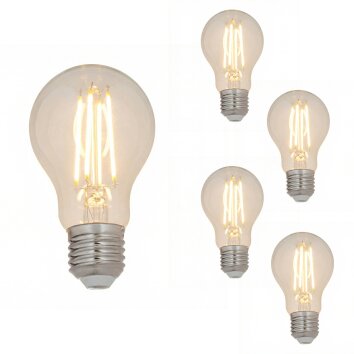 LED E27 5er Set 7 Watt 2700 Kelvin 800 Lumen