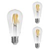 LED E27 3er Set 6 Watt 3000 Kelvin 800 Lumen