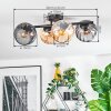 Koyoto Deckenleuchte Glas 15 cm Bernsteinfarben, Rauchfarben, 4-flammig