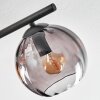 Koyoto Deckenleuchte Glas 15 cm Bernsteinfarben, Rauchfarben, 4-flammig