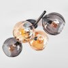 Koyoto Deckenleuchte Glas 15 cm Bernsteinfarben, Rauchfarben, 4-flammig