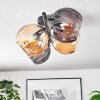 Koyoto Deckenleuchte Glas 15 cm Bernsteinfarben, Rauchfarben, 4-flammig