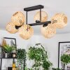 Basto Deckenleuchte 15 cm Naturfarben, 6-flammig