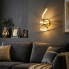 Lunor Wandleuchte LED Gold, 1-flammig