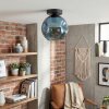 Ripoll Deckenleuchte Glas 20 cm Blau, 1-flammig