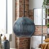Koyoto Hängeleuchte Glas 25 cm Blau, 1-flammig