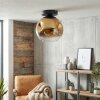 Ripoll Deckenleuchte Glas 20 cm Gold, Klar, 1-flammig