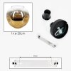 Ripoll Deckenleuchte Glas 20 cm Gold, Klar, 1-flammig
