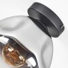 Ripoll Deckenleuchte Glas 20 cm Chrom, Klar, Rauchfarben, 1-flammig