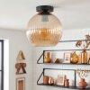 Koyoto Deckenleuchte Glas 25 cm Bernsteinfarben, 1-flammig