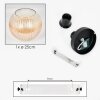 Koyoto Deckenleuchte Glas 25 cm Bernsteinfarben, Klar, 1-flammig
