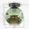 Ripoll Deckenleuchte Glas 20 cm Grün, 1-flammig