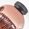 Ripoll Deckenleuchte Glas 25 cm Kupferfarben, 1-flammig