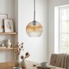 Koyoto Hängeleuchte Glas 25 cm Bernsteinfarben, Klar, 1-flammig