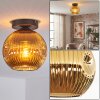 Ripoll Deckenleuchte Glas 20 cm Gold, 1-flammig