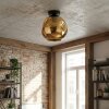 Ripoll Deckenleuchte Glas 25 cm Gold, 1-flammig
