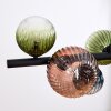 Chehalis Pendelleuchte Glas 10 cm, 12 cm, 15 cm Blau, Grün, Klar, Kupferfarben, 8-flammig