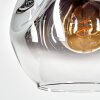 Ripoll Hängeleuchte Glas 25 cm Klar, Rauchfarben, 1-flammig