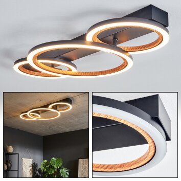 Macos Deckenleuchte LED Schwarz, 1-flammig