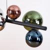 Chehalis Pendelleuchte Glas 10 cm, 12 cm, 15 cm Blau, Chrom, Grün, Kupferfarben, Rauchfarben, 8-flammig