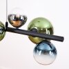 Chehalis Pendelleuchte Glas 10 cm, 12 cm, 15 cm Blau, Chrom, Grün, Klar, Rauchfarben, 8-flammig