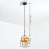 Ripoll Hängeleuchte Glas 25 cm Bernsteinfarben, 1-flammig