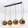 Ripoll Hängeleuchte Glas 30 cm Gold, 4-flammig