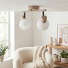 Lumox Deckenleuchte Beige, Schwarz, 2-flammig
