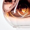 Ripoll Hängeleuchte Glas 30 cm Klar, Kupferfarben, 1-flammig