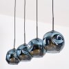 Ripoll Hängeleuchte Glas 25 cm Blau, 4-flammig