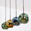 Ripoll Hängeleuchte Glas 25 cm Blau, Gold, Grün, 4-flammig
