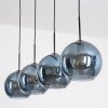 Koyoto Hängeleuchte Glas 25 cm Blau, 4-flammig