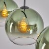 Koyoto Hängeleuchte Glas 25 cm Grün, Klar, 3-flammig