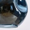 Ripoll Hängeleuchte Glas 30 cm Blau, 4-flammig