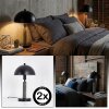 Golam Tischleuchte 2-er Set Schwarz, 1-flammig