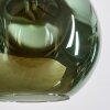 Ripoll Hängeleuchte Glas 30 cm Grün, 4-flammig