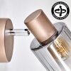 Casterk Wandleuchte Braun, Chrom, 1-flammig