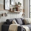 Casterk Wandleuchte 2-er Set Braun, Chrom, 1-flammig