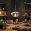 Mertola Hängeleuchte Glas 20 cm Klar, Rauchfarben, 1-flammig