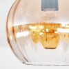 Koyoto Deckenleuchte Glas 20 cm Bernsteinfarben, Klar, 1-flammig